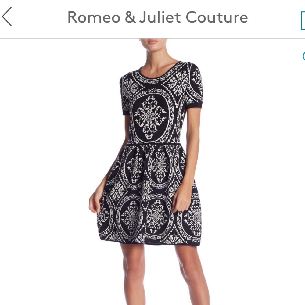 Romeo + Juliet Couture Intarsia Knit Dress